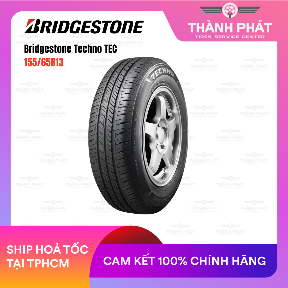 Lốp Bridgestone 155:65R13 Techno TEC